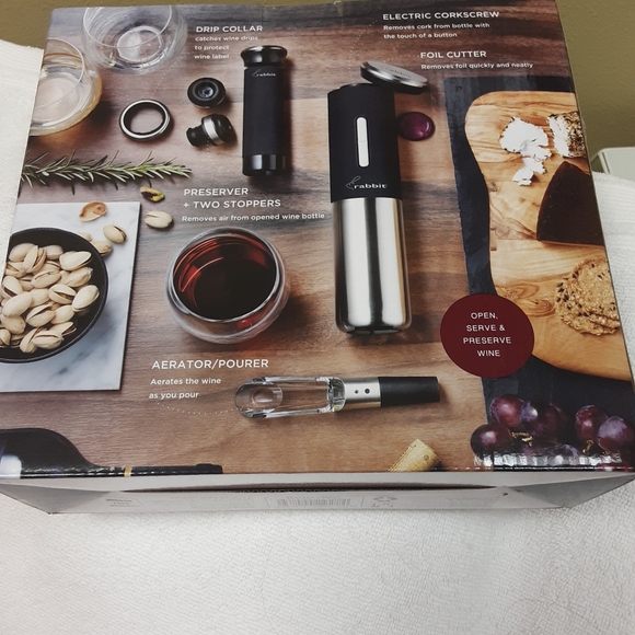 Kitchen Rabbit 8 Piece Electric Wine Opener Set Poshmark